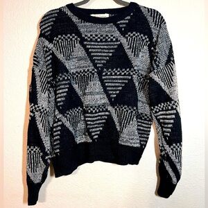 Vintage Black and Grey Sweater